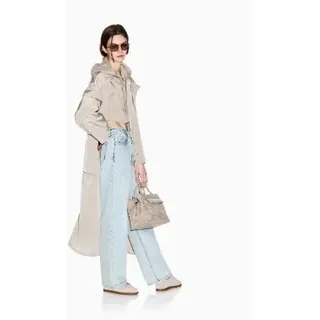 A|X Armani Exchange für Damen. XW001927AF21526U6223 Beigefarbener Trenchcoat (S), Lässig, Polyester