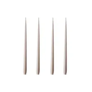 Kerze Set Slim Candles linen grey