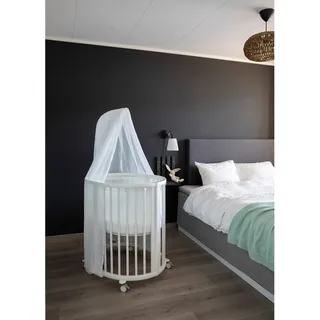 Stokke® SleepiTM Bundle Sleepi Mini inkl. Umbausatz, 2 Matratzen und Spannbettücher, Himmelstange und Himmel