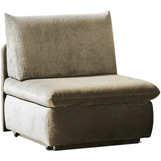 Novel Schlafsessel Etta, Cappuccino, Kunststoff, 90x89x83 cm, Stoffauswahl, Liegefunktion, Wohnzimmer, Sofas & Couches, Schlafsofas, Schlafsofas mit Bettkasten