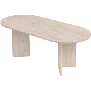 AHD Amazing Home Design Ausziehtisch 160 x 75 x 90 cm beige
