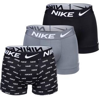 Nike, Herren, Unterhosen, Trunk, Grau, Schwarz, (S, 3er Pack)
