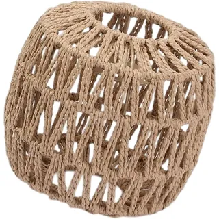 Handgewebte Boho-hängeleuchte Aus Rattanseil Und Papier, Lampenschirm Aus Weide Für Kücheninsel, Schlafzimmer, Restaurant, Esszimmer