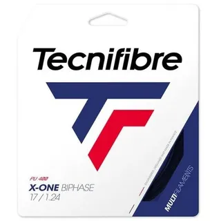 Tecnifibre X-one Biphase Einzelne Tennissaite - Black - 1.30 mm