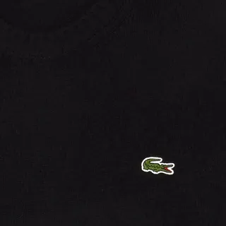 LACOSTE Herren Strickpullover, Merinowolle - Monochrome Carded Wool Jersey Crew Neck Sweater, Regular Fit Schwarz / L