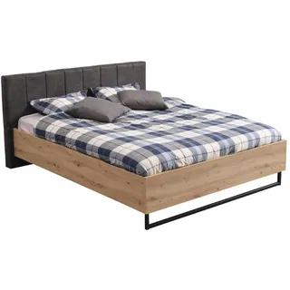 Homestyle4u Holzbett 180 x 200 cm Braun