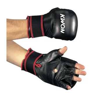 Kwon Boxhandschuhe Virtus SV Handschuhe Handschutz Krav Maga Handschützer Leder Faustschutz Selbstverteidigung (Echtes Leder, Klettverschluss), Boxsackhandschuhe, MMA, Sandsackhandschuhe Schlagpolster Kampfsport XXL
