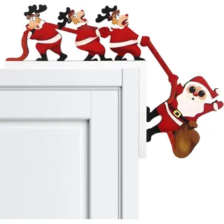 Türrahmen Deko Weihnachten, Weihnachten Elch Weihnachtsmann Creative Türecke Dek