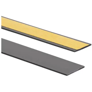 Quest Flachleiste PVC 20 mm selbstklebend, flexibel - Dunkelgrau, 10 m | Dekorative Zierleiste & Wandleiste, flexibel und leicht zuschneidbar, für Wände, Möbel & Fensterrahmen, innen