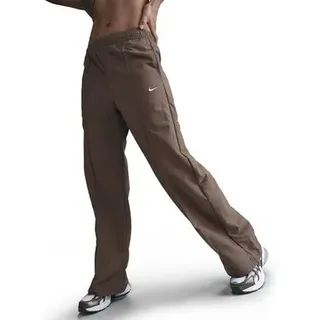 NIKE Damen Hose W NSW TREND WVN MR PANT, Größe XL in Grau MINK BROWN/WHITE