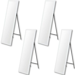 4x Standspiegel Flurspiegel Ankleidespiegel Spiegel frei stehend Weiß