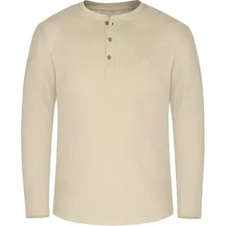 Normani Neuville Basic Henley Shirt beige M