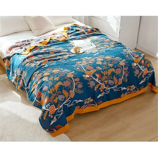 Hayisugal Tagesdecke 100% Baumwolle Boho Decke Doppelseitig Kuscheldecke Bettüberwurf Couch überwurf Couchdecke kuschelig Wendedecke Kuscheldeck, Boho J, 150x200cm