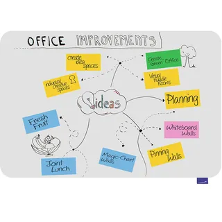 Legamaster Essence Whiteboard - weiß - 60 x 90cm - rahmenlose, beschreibbare Magnetwand mit abgerundeten Ecken - FSC®-zertifizierte Materialien