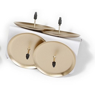 Inge-glas Kerzenstecker Kerzenhalterung Adventskranz Kerzenhalter Stecker DIY Kerzen (Champagner Glanz 4 STK 7,5cm)
