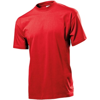 Stedman Classic-T Men Klassisches Rundhals-T-Shirt Herren, scarlet red, L