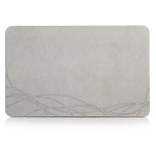 NAYAHOSE Badematte Stein Super Saugfähig, Stone Bath Mat, Kieselgur Natürlich Stein Badematte 60x39cm rutschfest, Duschvorleger Badvorleger Schnell Trocknend