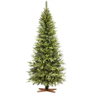Fairytrees Künstlicher Weihnachtsbaum FT05, Nordmanntanne SLIM Premium, NORDMANNTANNE SLIM Premium grün 180 cm