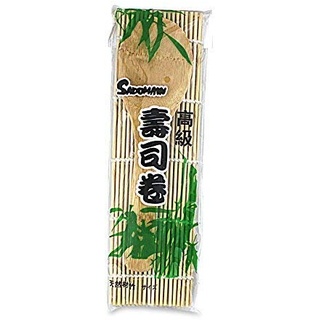 Sushimatte + Holzlöffel - Set SUSHI MATTE mit Löffel / Bambusmatte 24 cm x 21 cm