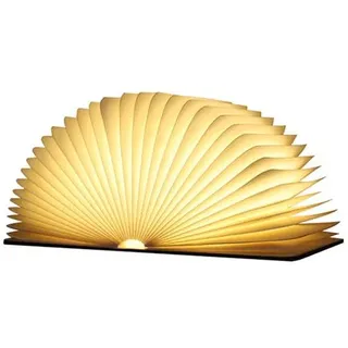 Klappbare Led-buchlampe Aus Holz, Led-tischlampe, Buchförmige Lampe, Wiederaufladbare Usb-led-papierlampe, Faltbare Und Magnetische Buchlampe