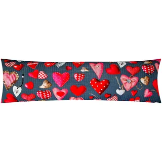 Seersucker Seitenschläferkissen-Bezug 40x145cm Landhaus (BS-Valentin)