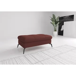 sit&more Polsterhocker Amica mit Stauraum 102 x 47 x 69 cm Rot