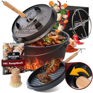 gusskönig Dutch Oven 4,5 l Gusseisen schwarz