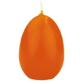 INNA-Glas Formkerze Osterei Kerze LEONITA, orange, 6cm, 4,5cm, 7h - Made in Germany orange