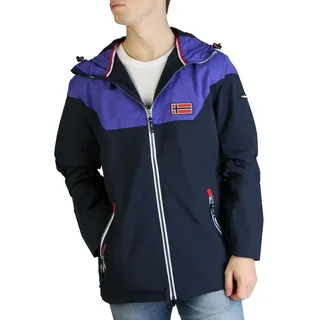 Geographical Norway Herren Jacke Übergangsjacke Freizeitjacke mit Reißverschluss, langarm, Größe:S, Farbe:Blau-marine,schieferblau