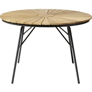 Cinas Ellen Gartentisch Ø 110 x 73 cm Anthrazit/Grau