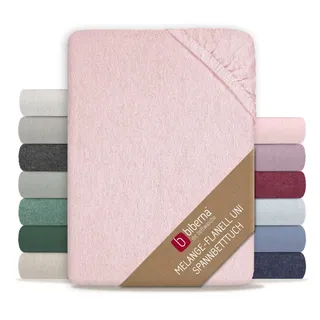 biberna Spannbettlaken Biber 140 x 200 - 160 x 200 cm rosa
