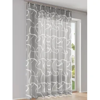 Heine Dekostore Multifunktionsband 175 x 175 cm Grau/Weiß