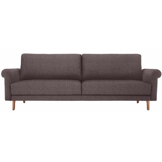 hülsta sofa 3-Sitzer »hs.450«, modern Landhaus, Breite 208 cm, Füße in Nussbaum grau