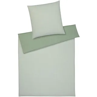 ELEGANTE Tender Flanell Tannengrün 135 x 200 cm + 40 x 80 cm