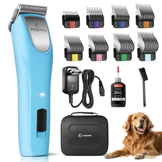 FuzzyFix Professionelle Hundeschermaschine profi,2 Geschwindigkeits Schermaschine Ergonomisches Design Hund Katze,Hundetrimmer Hundehaarschneidemaschine für Dickes, Langes und Lockiges Tierhaare Fell