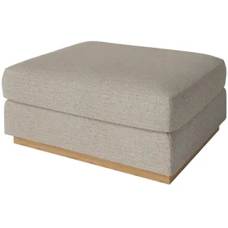 Bolia - Sepia Pouf 70 x 70 cm, Eiche geölt / Memory beige