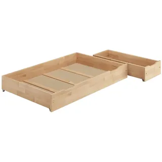 Erst-Holz Bettkasten zweiteilig 88 x 85 cm beige