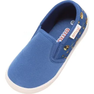 Kinder Sneaker Slipper Uni Freizeitschuhe Schuhe Halbschuhe emoji Smiley blau, Schuhgröße:EUR 25 - Blau - 25