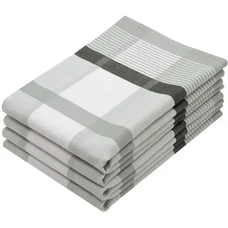 ZOLLNER Geschirrtücher,, grau Textil, 50x70 cm, Oeko-Tex® Standard 100, Kochen, Geschirrtücher - Schürzen, Geschirrtücher