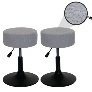 MCW Hocker C22-B-2 Stoff Ø 37 cm Grau