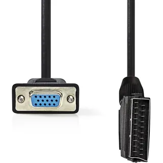 Nedis SCART-Kabel SCART Stecker VGA Buchse 200 m Schwarz