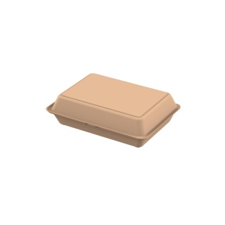 Mehrweg Lunchbox To Go, Menübox ohne Trennsteg, Größe XL 01928030-00000 , 1 Stück, Farbe: beständiges braun