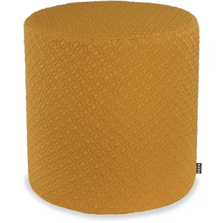 H.O.C.K. Sitzhocker H.O.C.K. Giulio Outdoor Hocker rund Pouf ø45x45cm gelb gold, Hocker, Sitzhocker, Pouf Hocker, Barhocker - wetterfest, vielseitig gelb