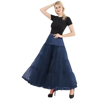 Tüllrock Damen Lang Unterrock Petticoat Blau Reifrock Dirndl Schwarz Rockabilly Kleid Tütü Rock Rot Unterröcke Für Tutu Tüll Pettycode Weißer