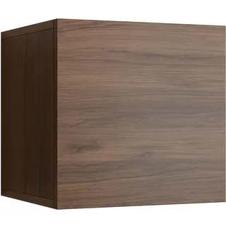 Mirjan24 Wandregal, Nussbaum, Holzwerkstoff, 34x34x32 cm, Badezimmer, Badezimmerschränke, Hängeschränke