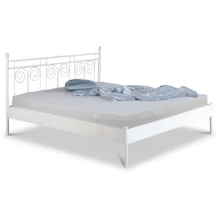 BED BOX Metallbett, Weiß, Metall, 90x200 cm, Schlafzimmer, Betten, Metallbetten