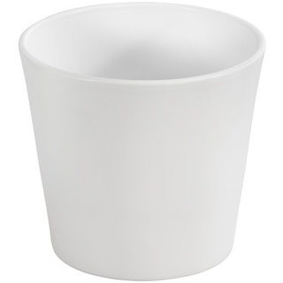 Dehner Keramik-Übertopf Basic, rund, Weiß