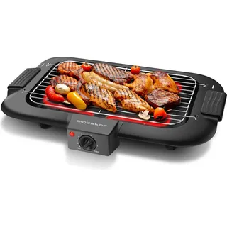 Aigostar - Rauchfreier Tischgrill Barbecue Elektrogrill Elektrischer bbq Grill 2000 Watt Antihaftbeschichtete Grillfläche , Abnehmbarer