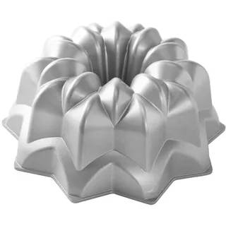 NordicWare Vintage Star Cake Pan, Aluminium, Silber, 25,4 x 25,4 x 12,7 cm, 1 Einheiten