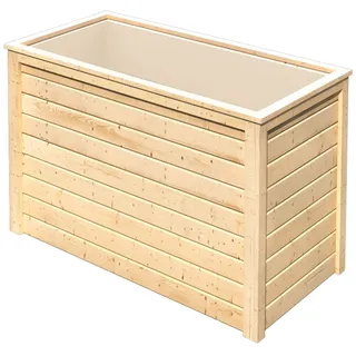 Karibu Hochbeet »Lyss«, aus Holz, mit Folie (naturbelassen, Mittel)